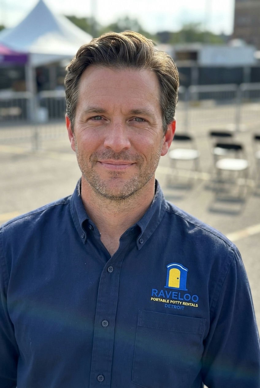 Andy Ellision, Founder of Raveloo Portable Potty Rentals Detroit